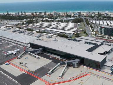 Ecoply plywood at Gold Coast Airport Terminal Expansion
