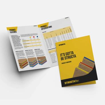 A brochure and a flyer