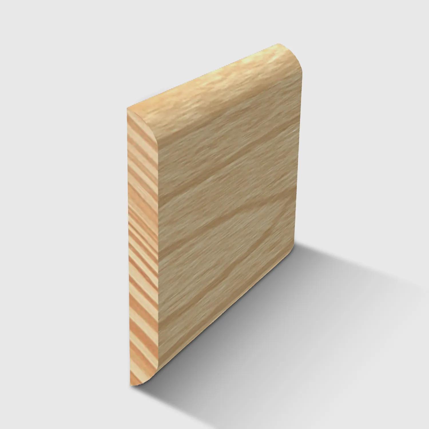 A timber moulding with a curved top and bottom in Clear Pine 40 x 5mm