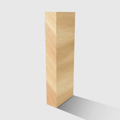 A rectangle timber moulding in Premium Pine 235 x 19mm