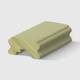 A timber handrail profile with a rounded top and concave sides, with a detailed notched section on the underside H3 Primed FJ Pin 85 x 42mm