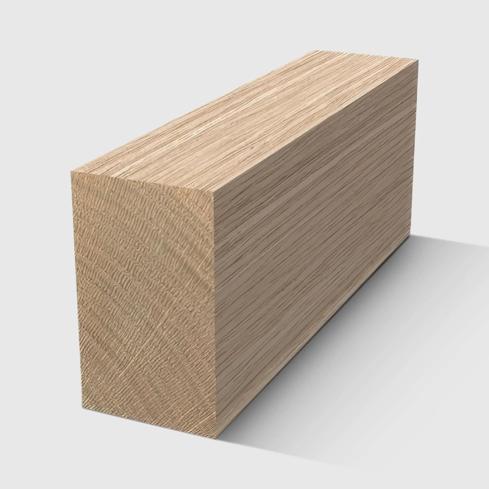 A rectangle timber moulding in Tasmanian Oak 42 x 21mm