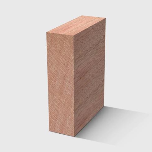 A rectangle timber moulding in Meranti 66 x 18mm