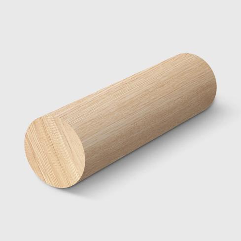 A cylindrical timber dowel in Tasmanian Oak 28.6m