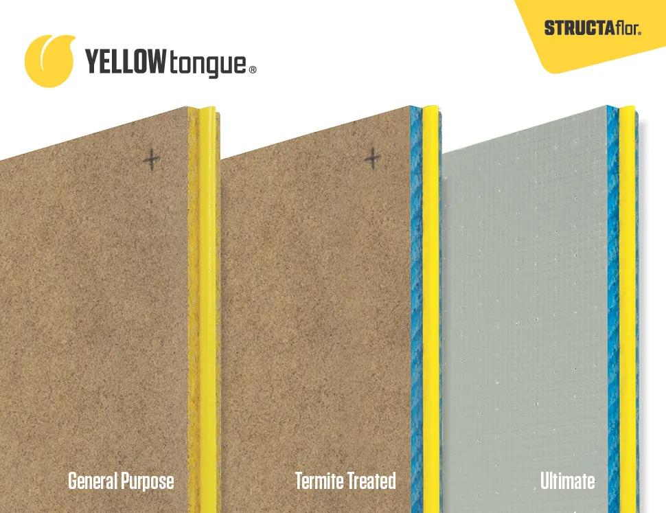 Blog image illustrating Yellowtongue (YT) flooring from the Structaflor tongues guide