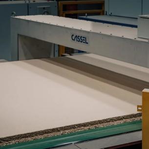 Conveyor belt on industrial machine