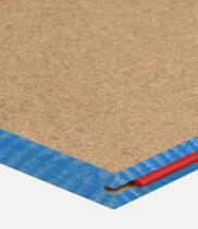 Close-up of a termite-treated Red tongue STRUCTAflor panel corner