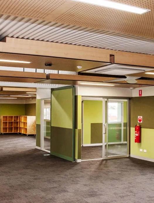 Structaply Square Edge used in Groove Group commercial interior