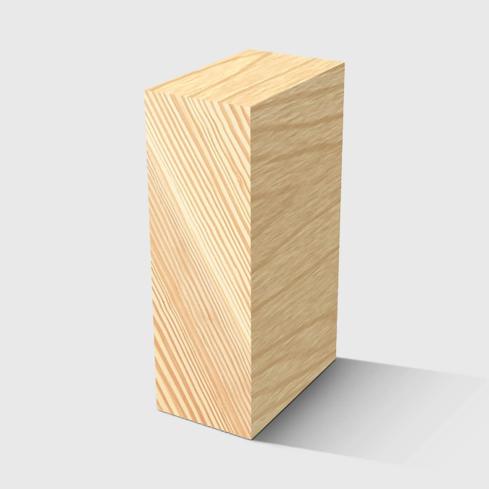 A rectangle timber moulding in Clear Pine 40 x 12mm