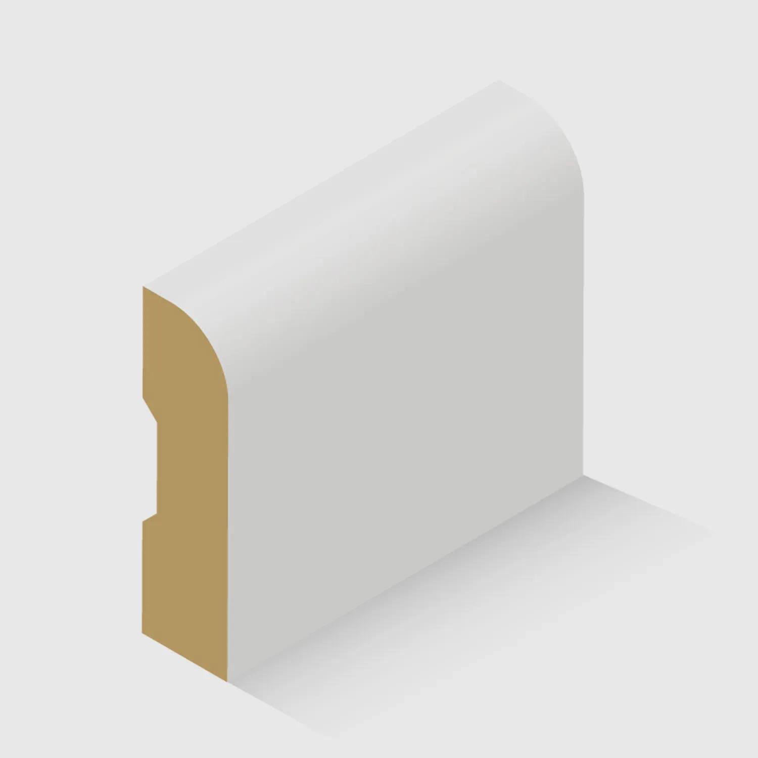 A smooth, rounded top edge MDF profile in 42 x 12mm