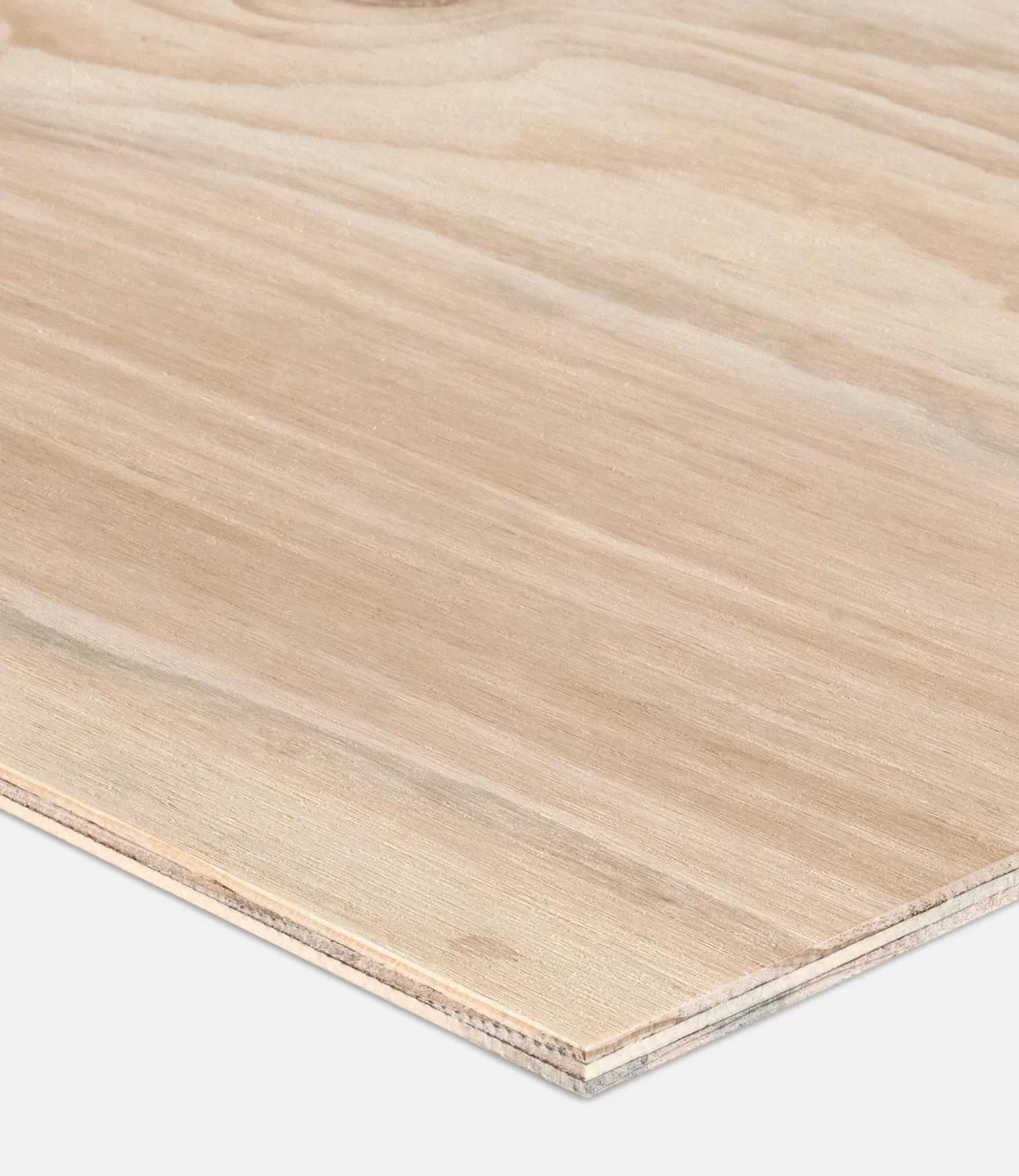 Two sheets of plywood stacked side by side