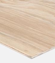 Two sheets of plywood stacked side by side