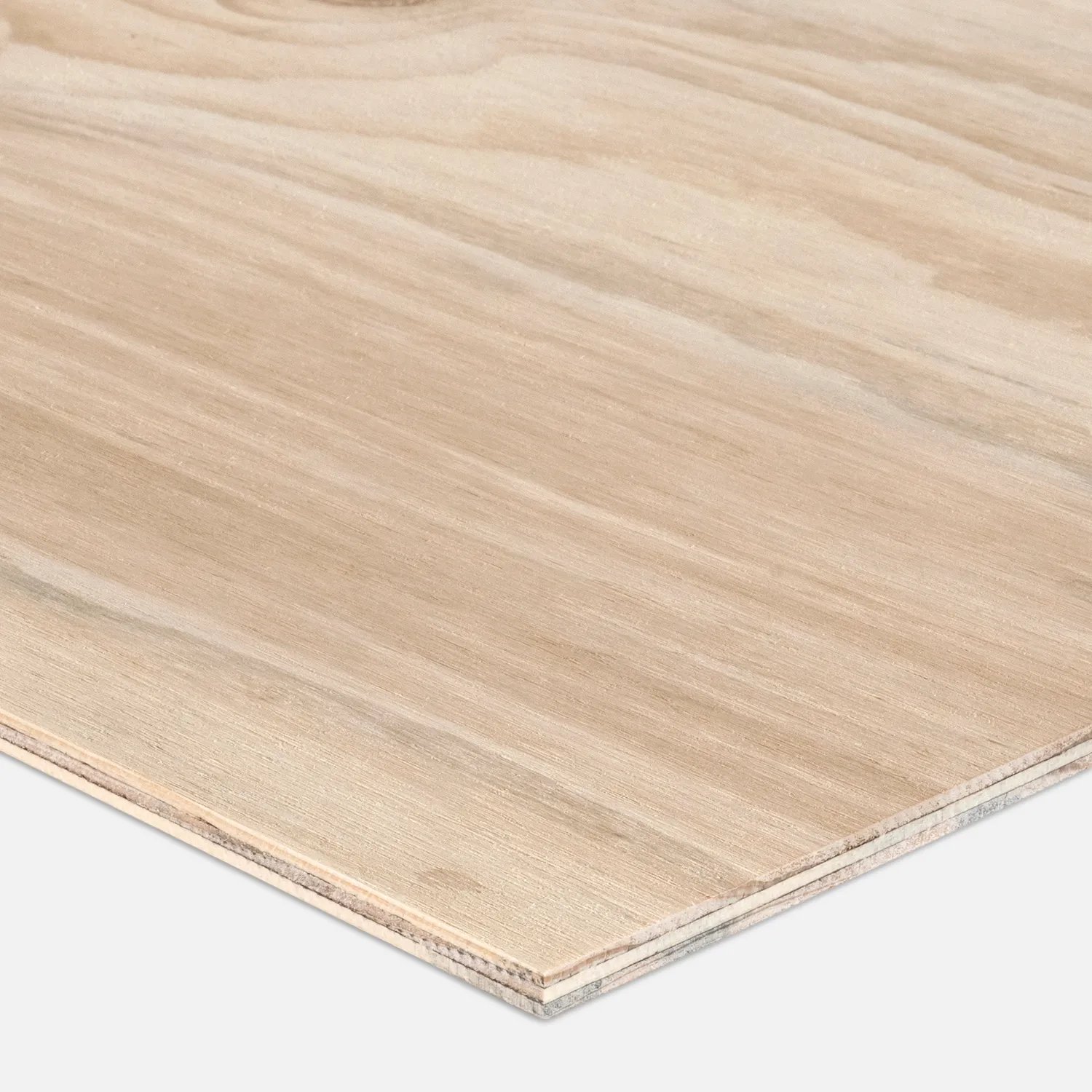 Two sheets of plywood stacked side by side