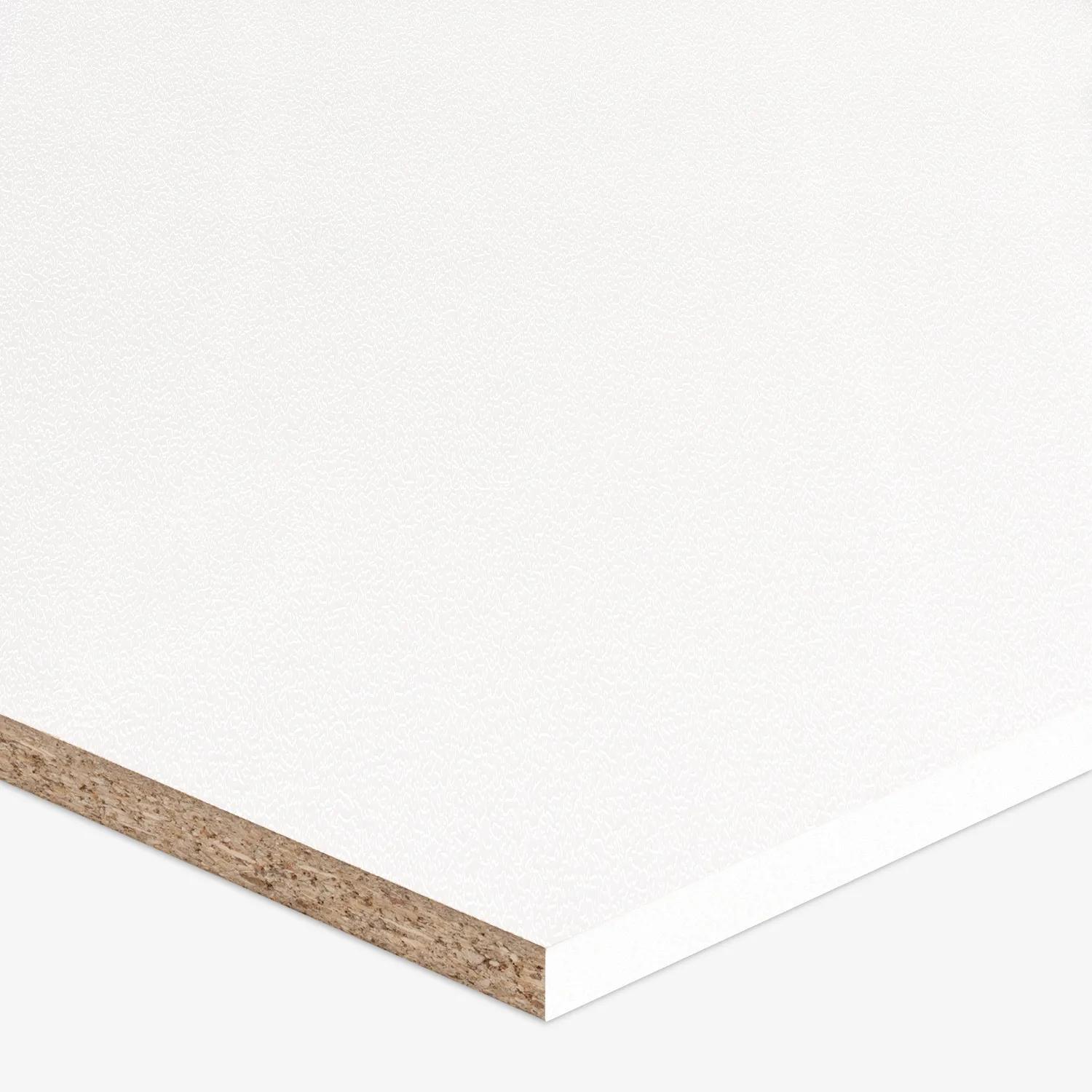 A particleboard panel 16mm white