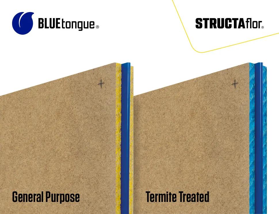 Blog image illustrating Bluetongue (BT) flooring from the Structaflor tongues guide