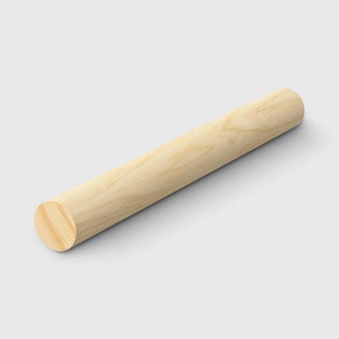 A cylindrical timber dowel in Clear Pine 12.5mm