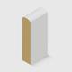 A curved- top edge MDF moulding 170 x 30mm