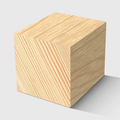 A rectangle timber moulding in General Purpose Pine 42 x 42mm