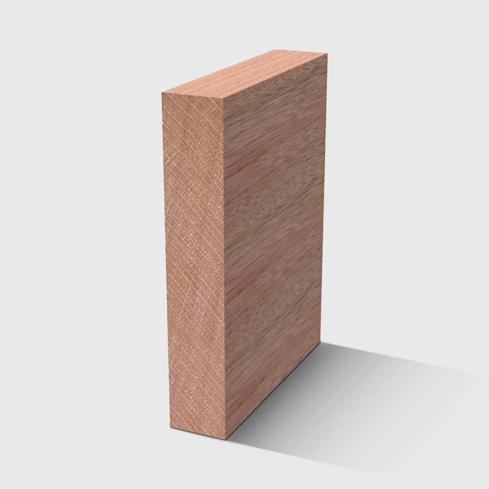 A rectangle timber moulding in Meranti 66 x 12mm