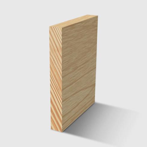 A rectangle moulding in Clear Pine 65 x 8mm 1.2m