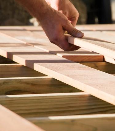 Wooden construction framework