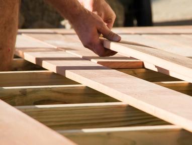 Wooden construction framework
