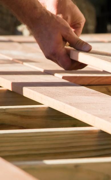 Wooden construction framework