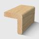 A timber moulding with an L-shaped rebate profile and rounded outer edges in Clear Pine 30 x 30mm