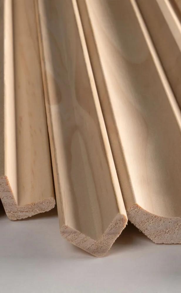 Brown wooden slats laid out