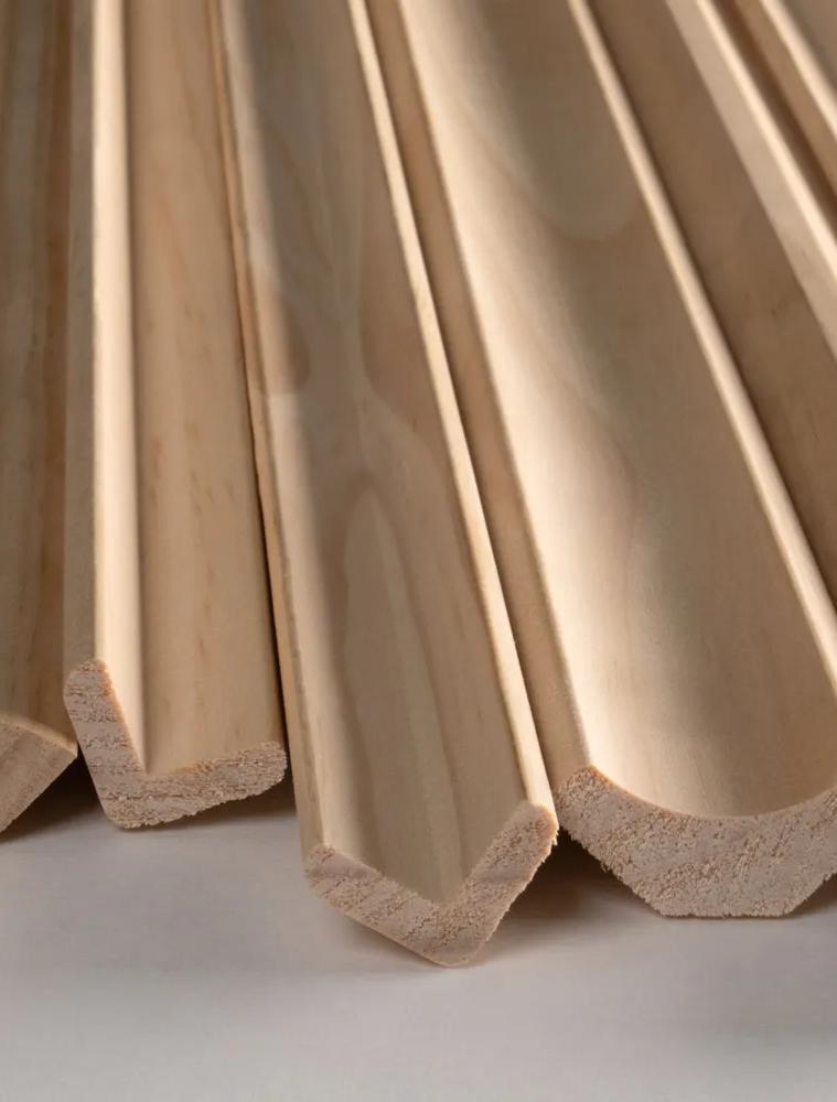 Brown wooden slats laid out