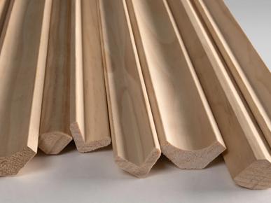 Brown wooden slats laid out