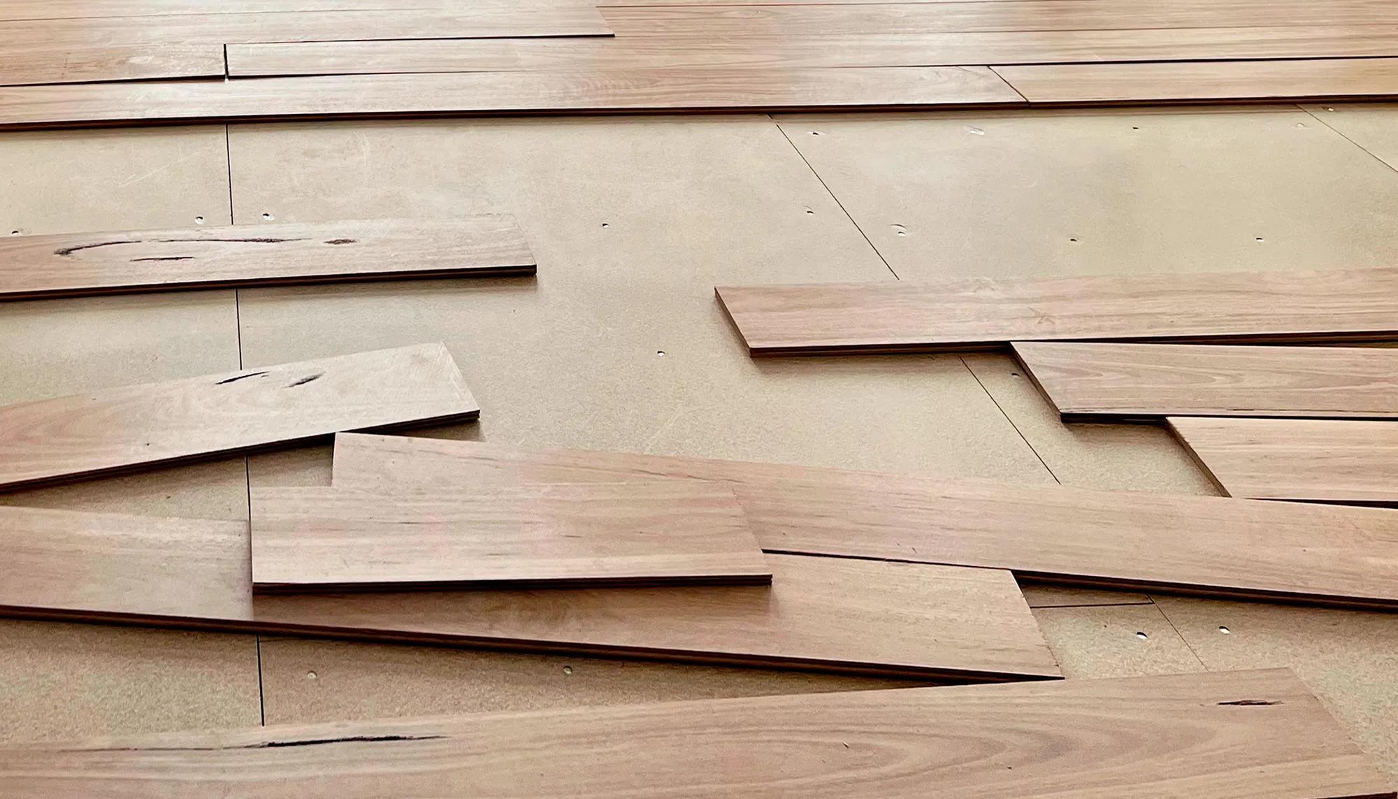 Patterned wooden floor