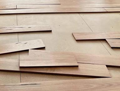 Patterned wooden floor