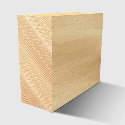 A rectangle timber moulding in Premium Pine 42 x 19mm