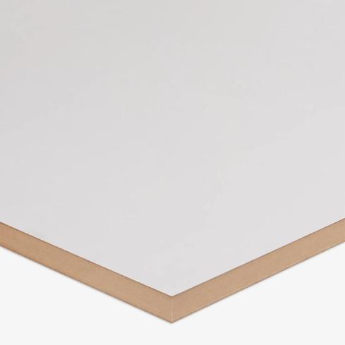 An MDF panel 18mm White