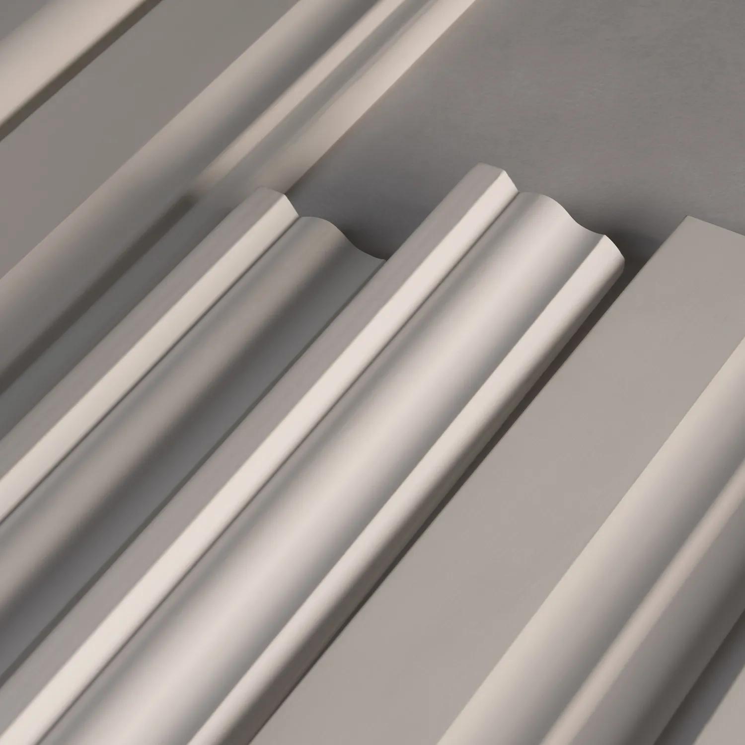 Silver metal pipes or rails