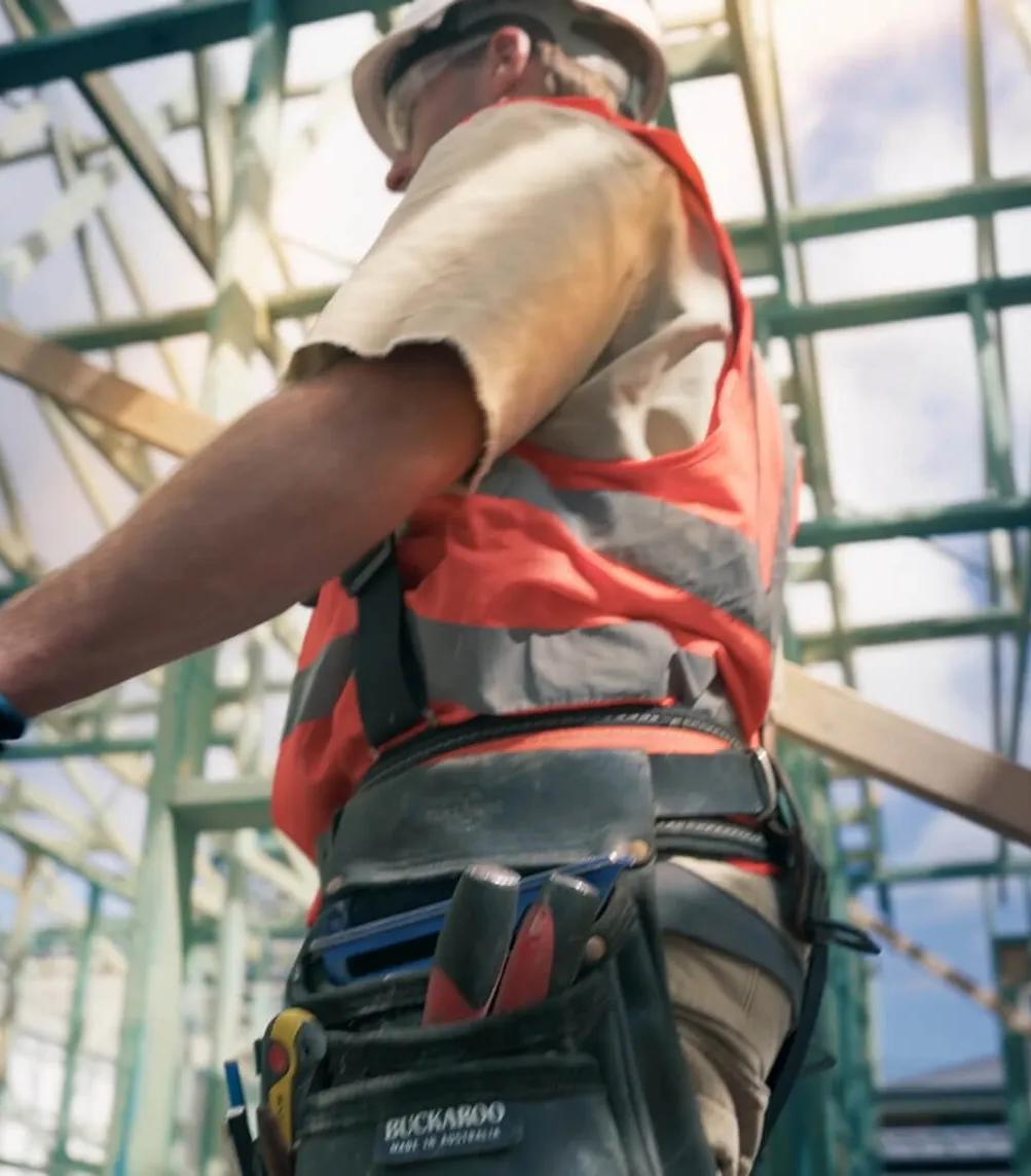 Construction worker in a hard hat