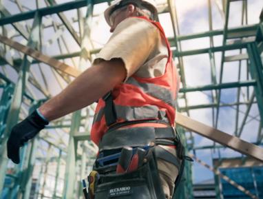 Construction worker in a hard hat