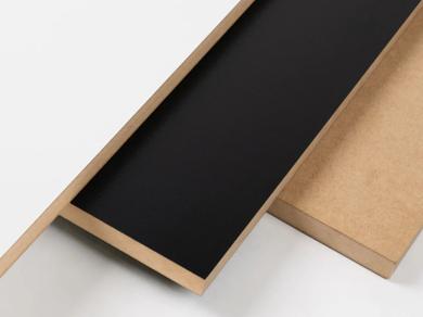 A stack of CUSTOMwood Raw, CUSTOMwood White and CUSTOMwood Black