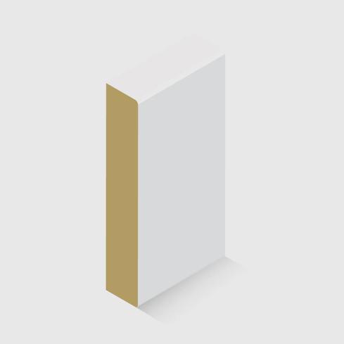 A rectangle moulding in MDF 140 x 18mm