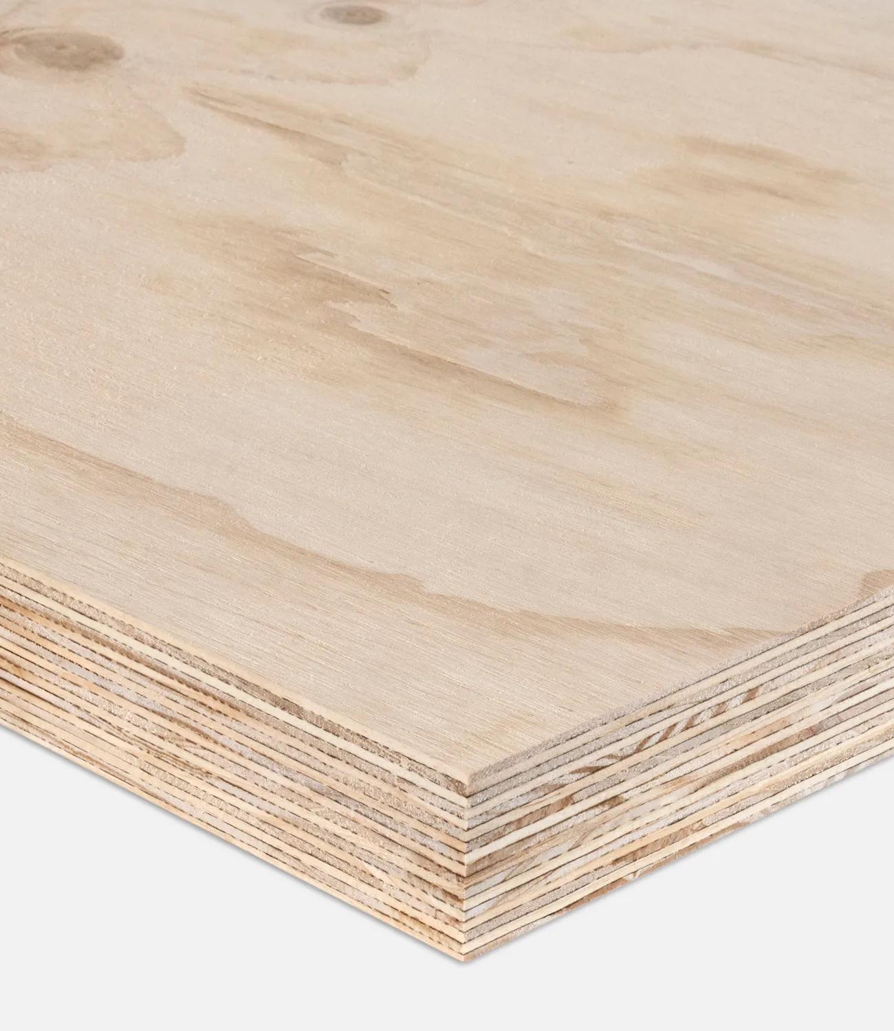 Wood paneling in a stack