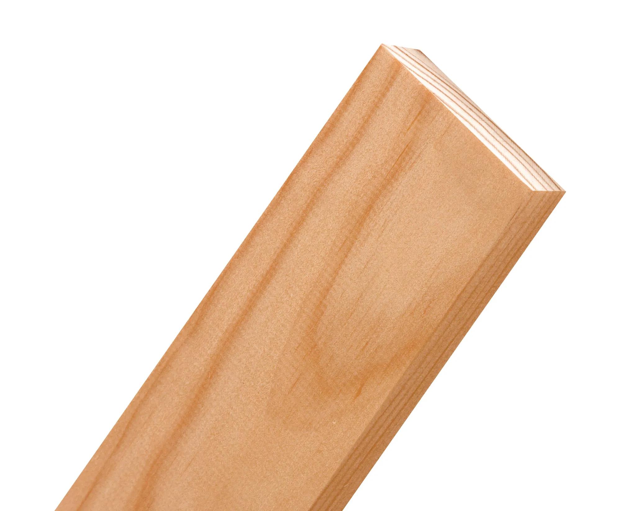 Close-up of a General Purpose timber board angled against a white background