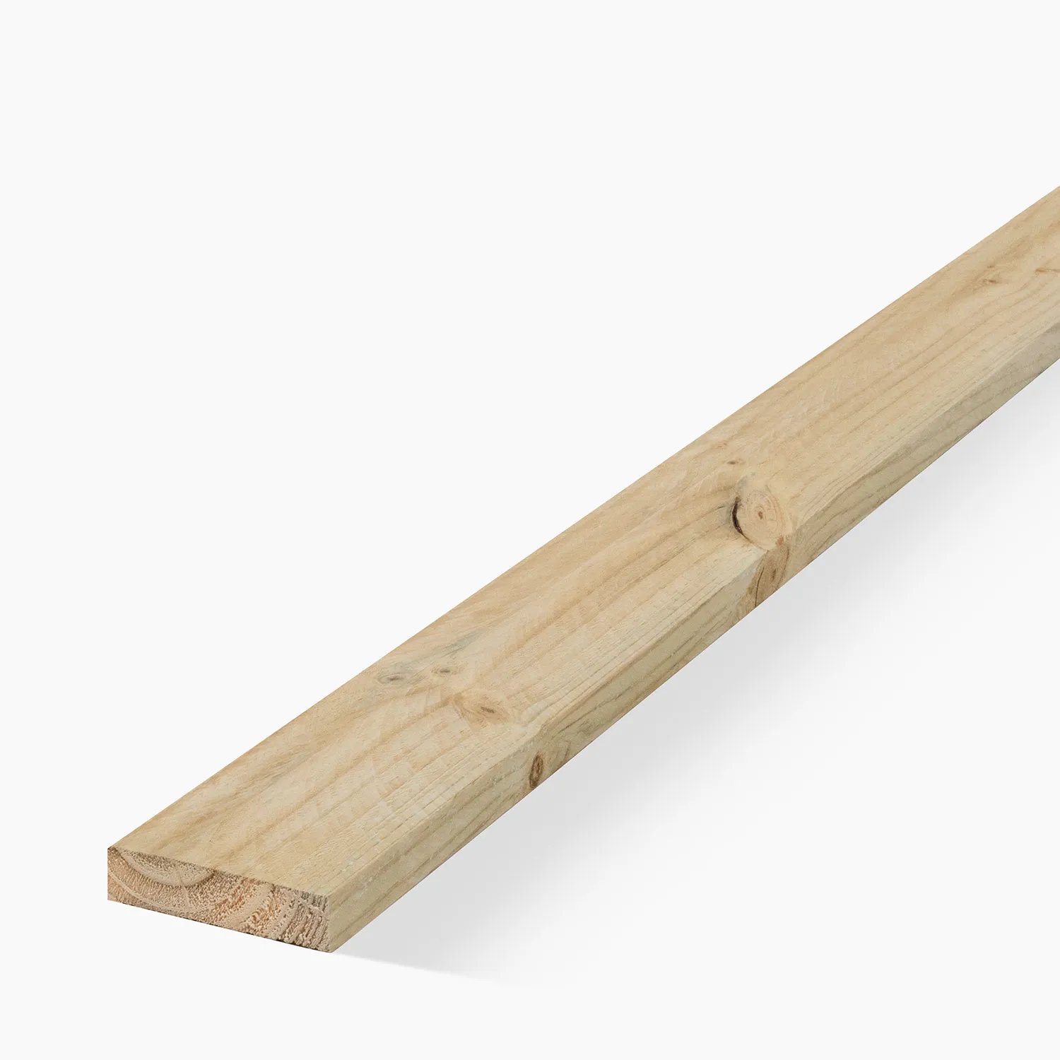 Porta H4 treated pine fence post with bracket, 100 x 25mm