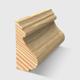 A timber moulding with an ornate concave and convex profile in Clear Pine 31 x 15mm 2.4m