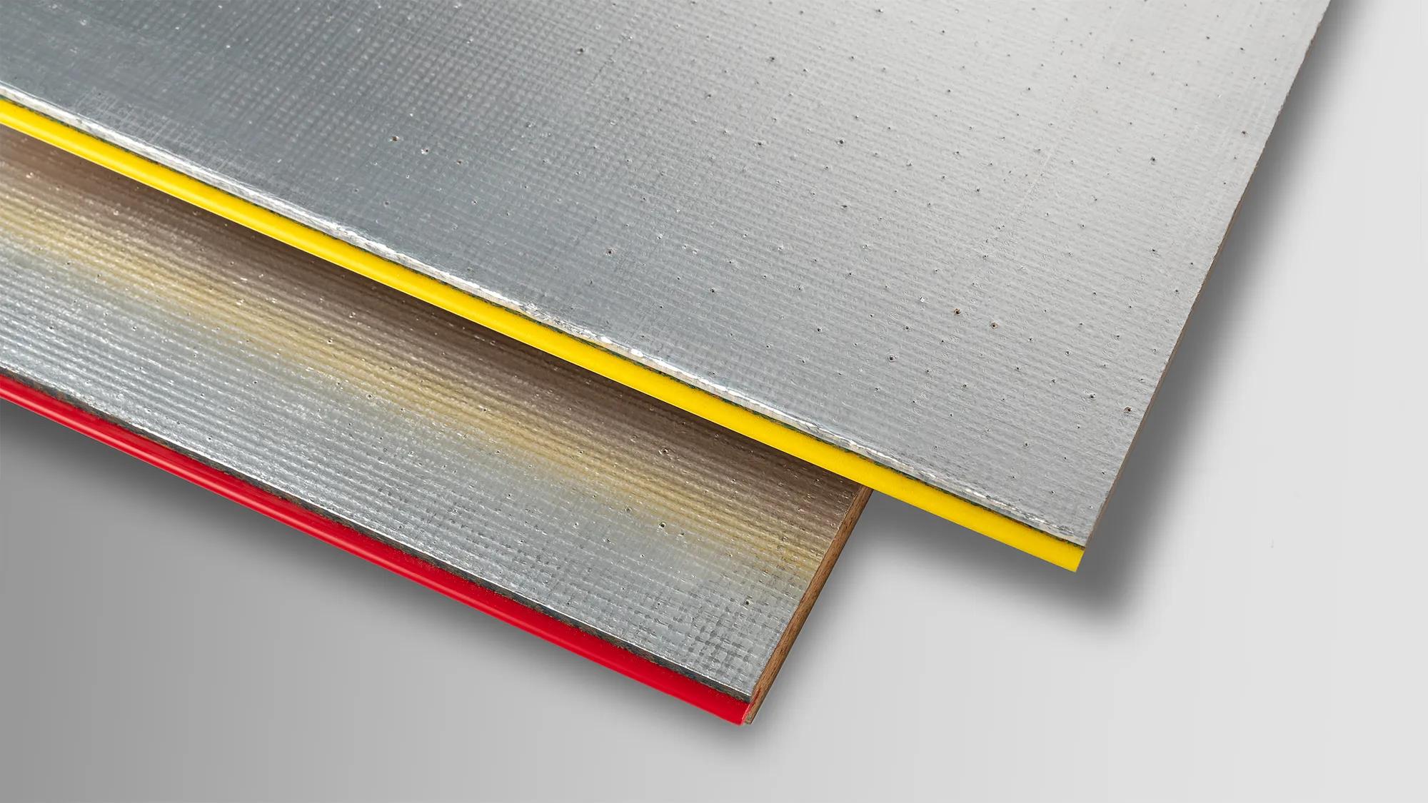 Metal sheets on top of each other
